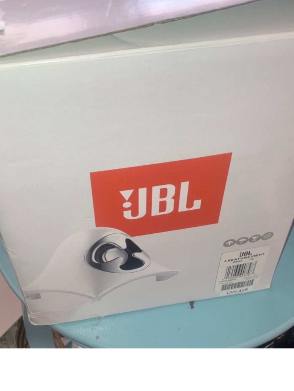 JBL Creature II Self Powered Satellite Speaker, Subwoofer, Power Supply +
Box